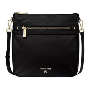Michael Kors Black Crossbody Bag with Gold Accents